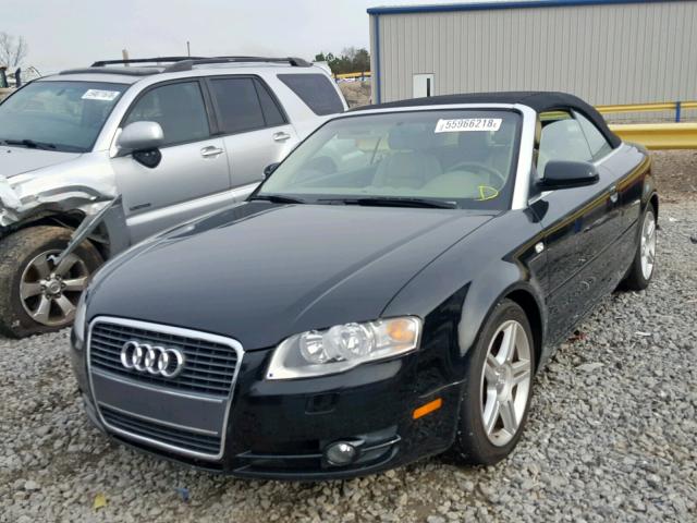 WAUAF48H77K016423 - 2007 AUDI A4 2.0T CA BLACK photo 2