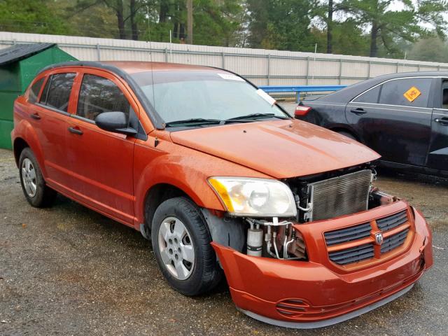 1B3HB28B87D593173 - 2007 DODGE CALIBER ORANGE photo 1