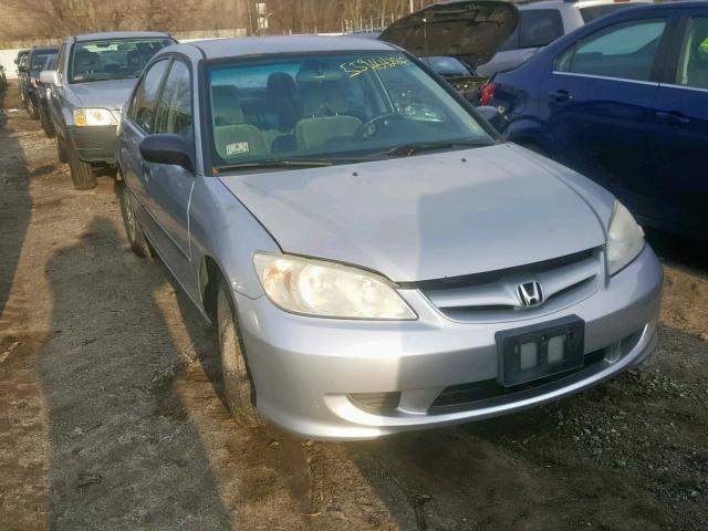 2HGES16314H551077 - 2004 HONDA CIVIC DX V SILVER photo 1