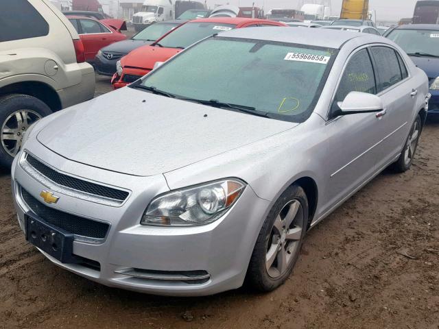 1G1ZC5E00CF316545 - 2012 CHEVROLET MALIBU 1LT ვერცხლისფერი ფოტო 2