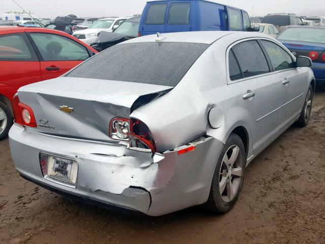 1G1ZC5E00CF316545 - 2012 CHEVROLET MALIBU 1LT ვერცხლისფერი ფოტო 4