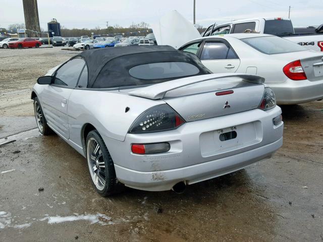 4A3AE45G23E203740 - 2003 MITSUBISHI ECLIPSE SP SILVER photo 3