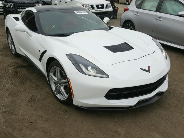 1G1YA2D75G5121034 - 2016 CHEVROLET CORVETTE S WHITE photo 1