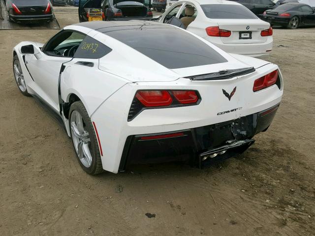 1G1YA2D75G5121034 - 2016 CHEVROLET CORVETTE S WHITE photo 3