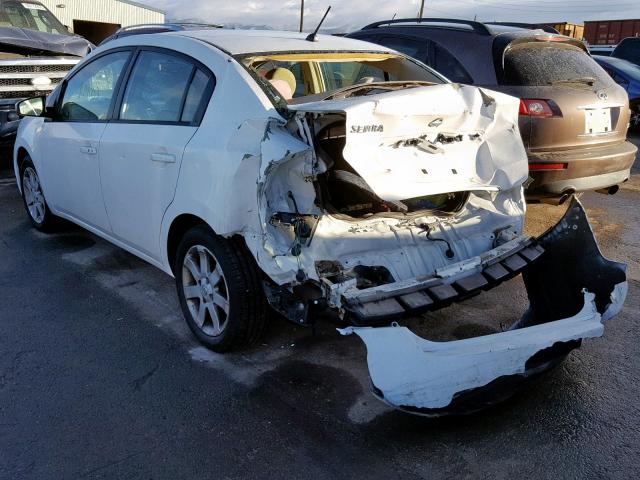 3N1AB61E29L632917 - 2009 NISSAN SENTRA 2.0 WHITE photo 3