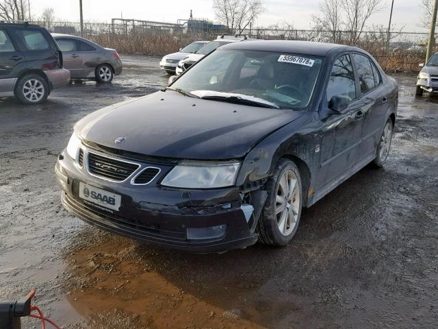 YS3FD46Y771130762 - 2007 SAAB 9-3 2.0T BLACK photo 2