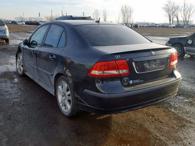 YS3FD46Y771130762 - 2007 SAAB 9-3 2.0T BLACK photo 3