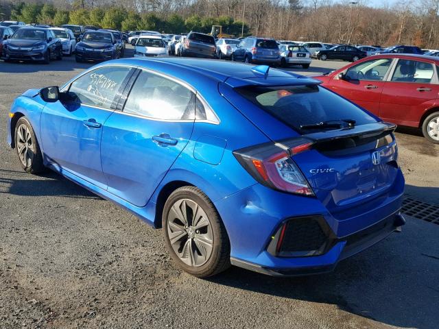 SHHFK7H71HU400739 - 2017 HONDA CIVIC EXL BLUE photo 3