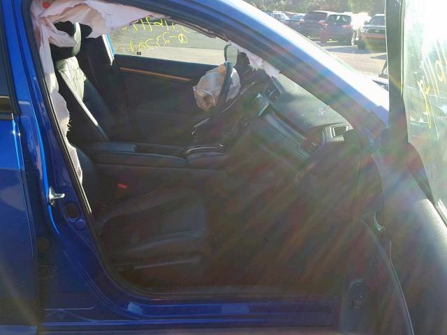 SHHFK7H71HU400739 - 2017 HONDA CIVIC EXL BLUE photo 5