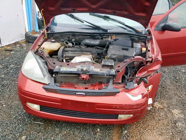 3FAFP37383R187750 - 2003 FORD FOCUS ZX5 RED photo 7