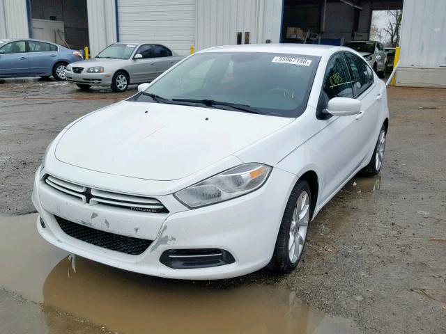 1C3CDFBA1DD159283 - 2013 DODGE DART SXT WHITE photo 2