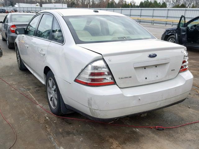 1FAHP24W79G103144 - 2009 FORD TAURUS SEL WHITE photo 3