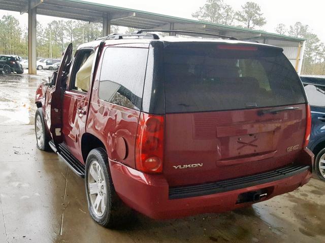 1GKFK13027J124446 - 2007 GMC YUKON BURGUNDY photo 3