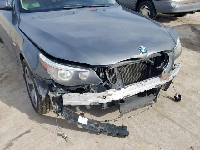 WBANE53546B992150 - 2006 BMW 525 I GRAY photo 9