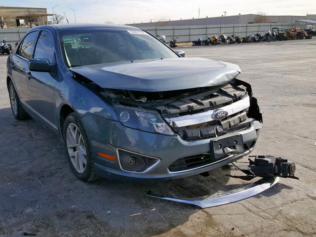 3FAHP0JG3CR354552 - 2012 FORD FUSION SEL BLUE photo 1