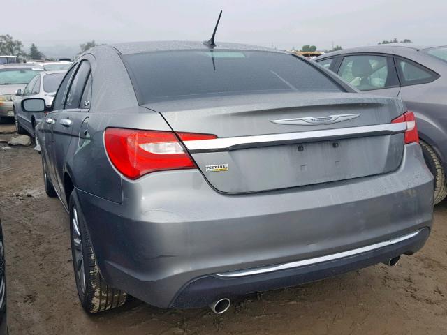 1C3CCBCG3DN520277 - 2013 CHRYSLER 200 LIMITE GRAY photo 3