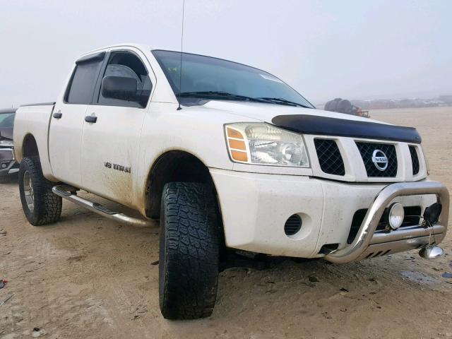 1N6AA07A85N512919 - 2005 NISSAN TITAN XE WHITE photo 1