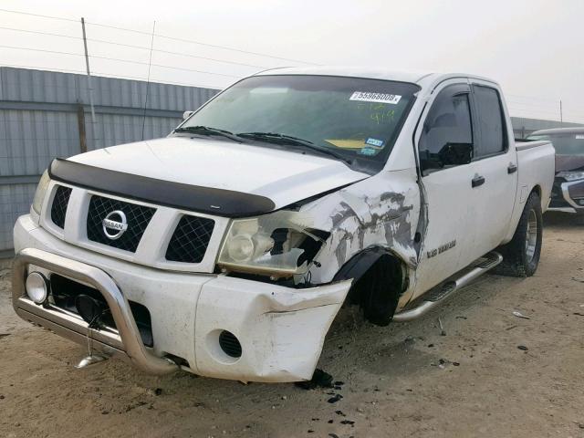 1N6AA07A85N512919 - 2005 NISSAN TITAN XE WHITE photo 2