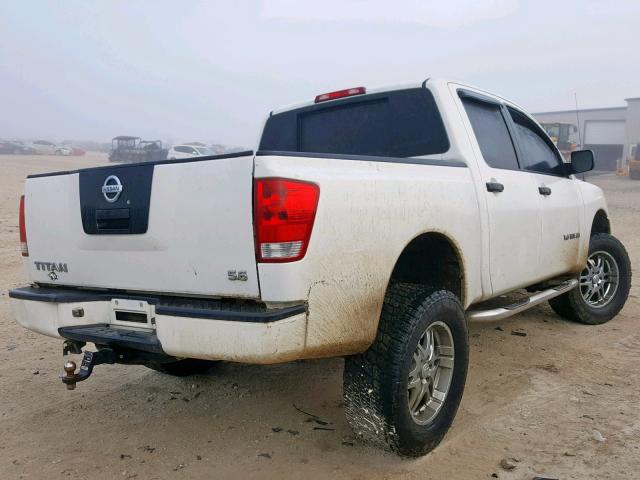 1N6AA07A85N512919 - 2005 NISSAN TITAN XE WHITE photo 4