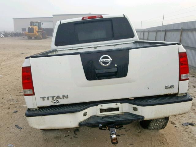 1N6AA07A85N512919 - 2005 NISSAN TITAN XE WHITE photo 6