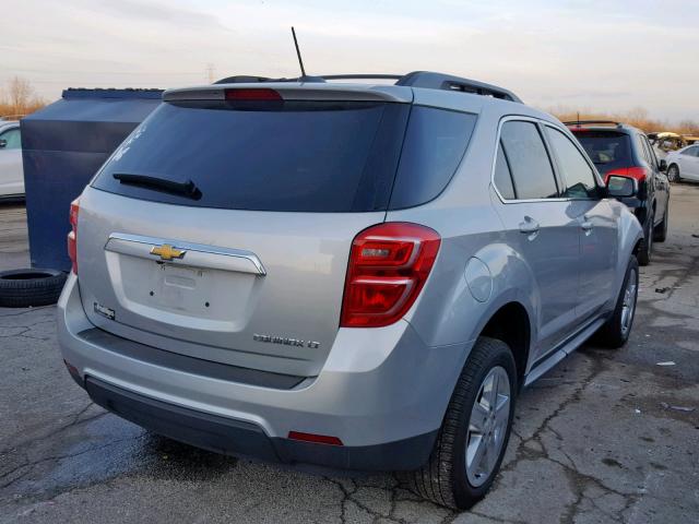 2GNALCEK2G1119536 - 2016 CHEVROLET EQUINOX LT SILVER photo 4