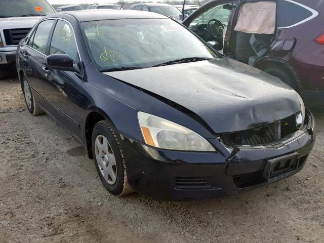 1HGCM56446A028929 - 2006 HONDA ACCORD LX BLACK photo 1