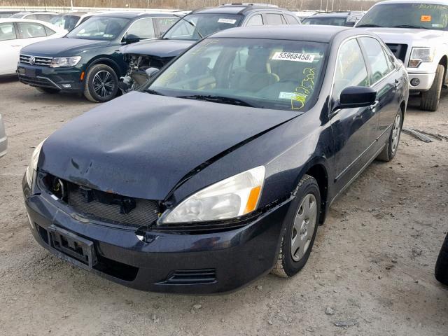 1HGCM56446A028929 - 2006 HONDA ACCORD LX BLACK photo 2