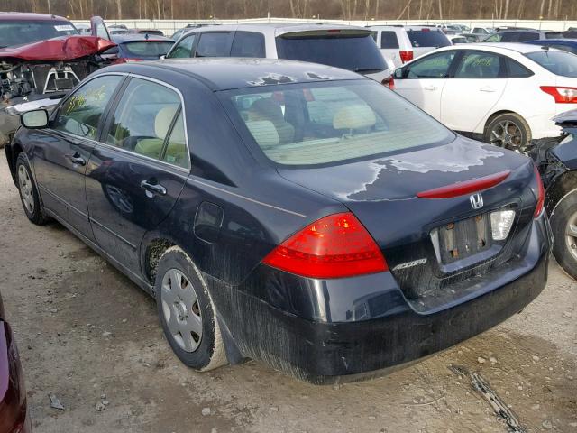 1HGCM56446A028929 - 2006 HONDA ACCORD LX BLACK photo 3