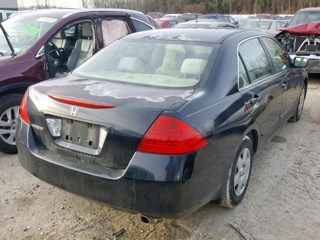 1HGCM56446A028929 - 2006 HONDA ACCORD LX BLACK photo 4