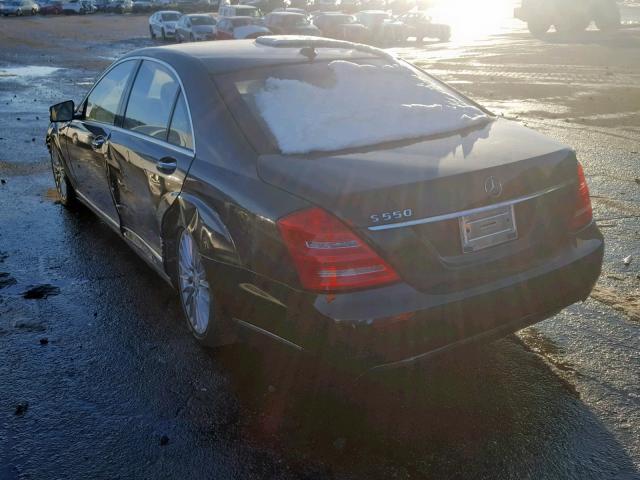 WDDNG7BB6AA287824 - 2010 MERCEDES-BENZ S 550 BLACK photo 3