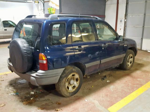 2S3TD52VX36104600 - 2003 SUZUKI VITARA JLX BLUE photo 4