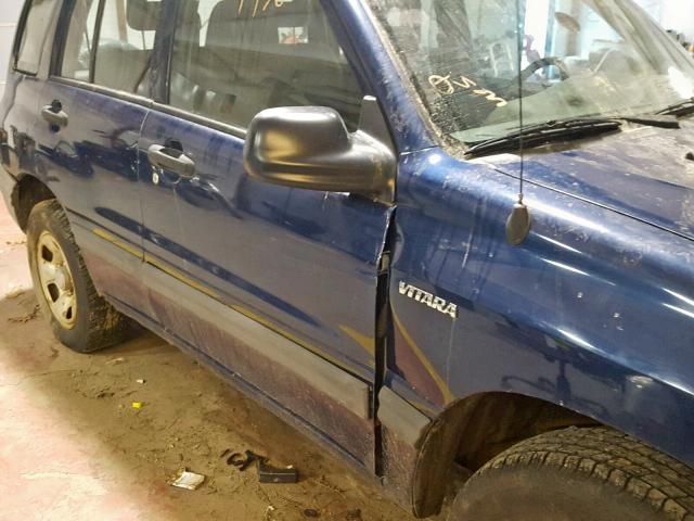 2S3TD52VX36104600 - 2003 SUZUKI VITARA JLX BLUE photo 9