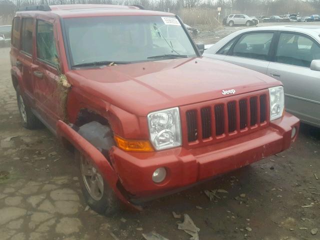1J8HG48N66C212536 - 2006 JEEP COMMANDER RED photo 1