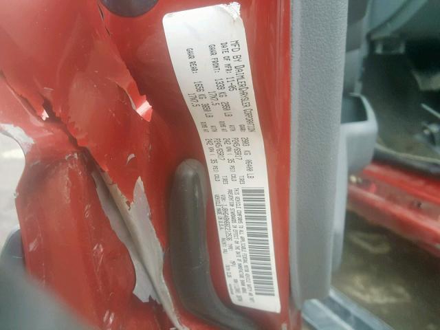 1J8HG48N66C212536 - 2006 JEEP COMMANDER RED photo 10