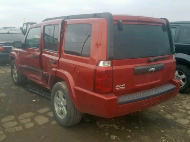 1J8HG48N66C212536 - 2006 JEEP COMMANDER RED photo 3