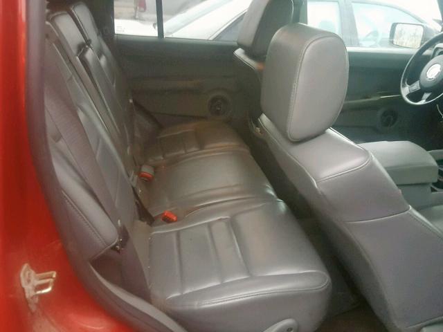 1J8HG48N66C212536 - 2006 JEEP COMMANDER RED photo 6
