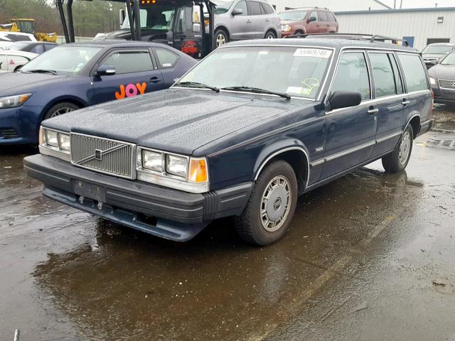 YV1FX8850H1103374 - 1987 VOLVO 740 GLE BLUE photo 2