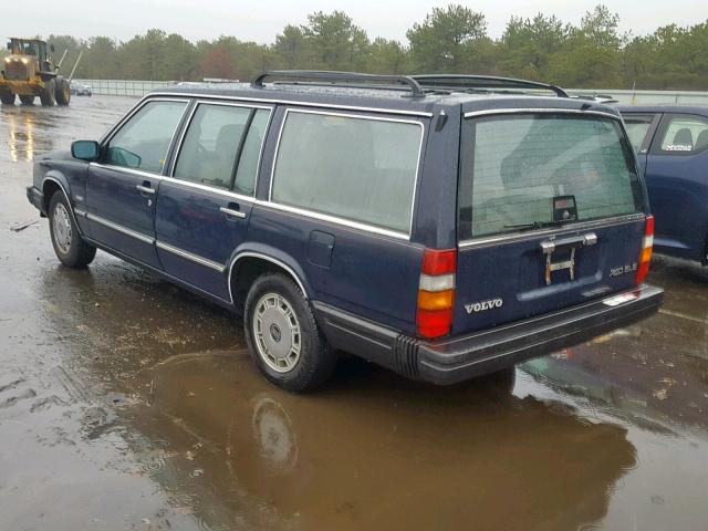 YV1FX8850H1103374 - 1987 VOLVO 740 GLE BLUE photo 3