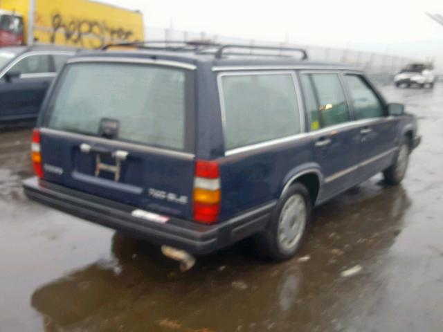 YV1FX8850H1103374 - 1987 VOLVO 740 GLE BLUE photo 4