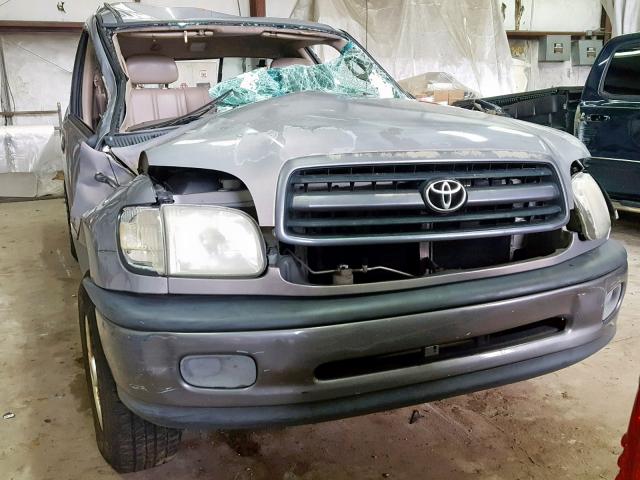 5TBJN32111S189469 - 2001 TOYOTA TUNDRA GRAY photo 9