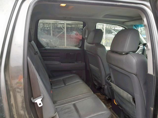 2HJYK16507H536762 - 2007 HONDA RIDGELINE CHARCOAL photo 6