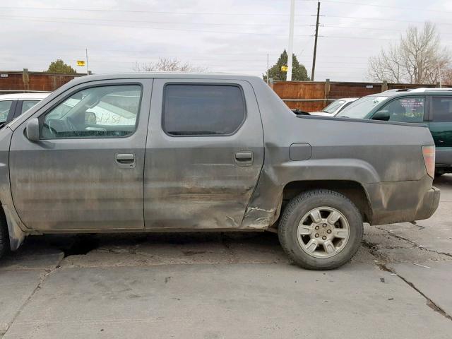 2HJYK16507H536762 - 2007 HONDA RIDGELINE CHARCOAL photo 9