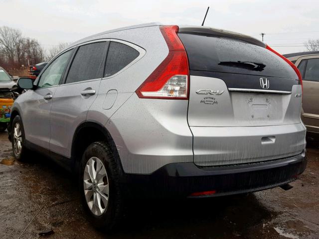 5J6RM4H78CL005271 - 2012 HONDA CR-V EXL SILVER photo 3