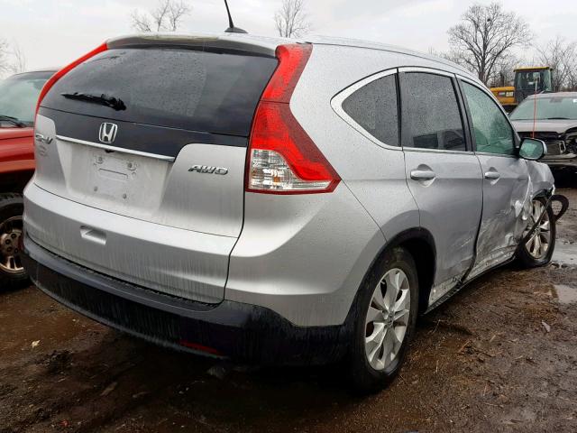 5J6RM4H78CL005271 - 2012 HONDA CR-V EXL SILVER photo 4