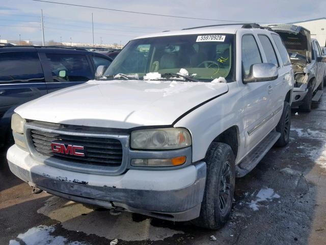 1GKEK13V13R249196 - 2003 GMC YUKON WHITE photo 2