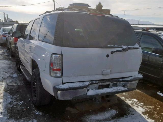 1GKEK13V13R249196 - 2003 GMC YUKON WHITE photo 3