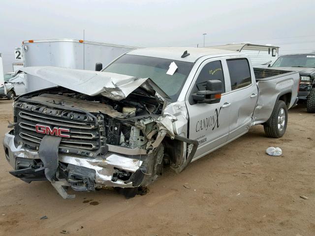 1GD422C85FF626878 - 2015 GMC SIERRA K35 SILVER photo 2