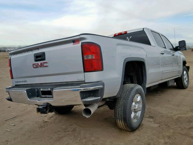 1GD422C85FF626878 - 2015 GMC SIERRA K35 SILVER photo 4