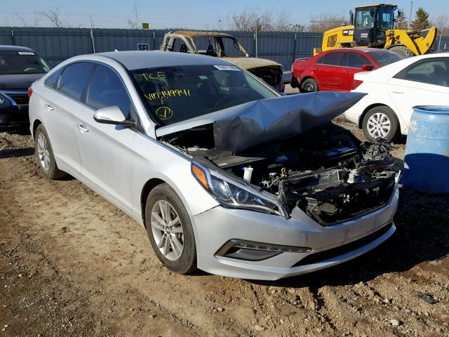 5NPE24AA0FH149941 - 2015 HYUNDAI SONATA ECO SILVER photo 1