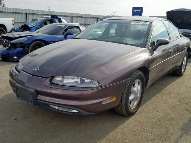 1G3GR62C5S4125554 - 1995 OLDSMOBILE AURORA PURPLE photo 2